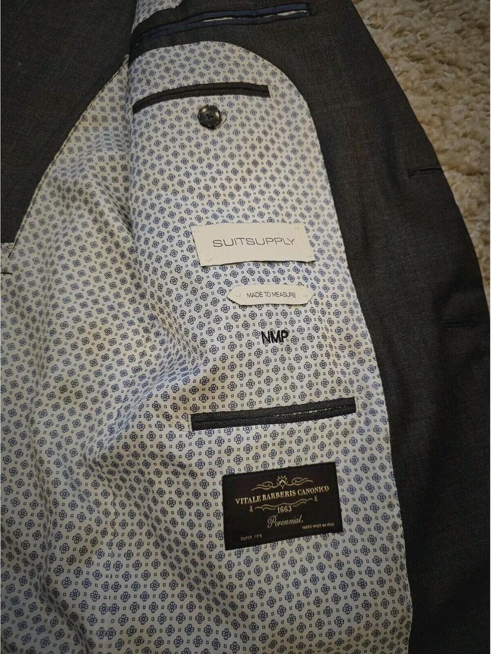 Vitale Barberis Canonico Blazer 44S Lazio Made In Italy - Picture 8 of 11